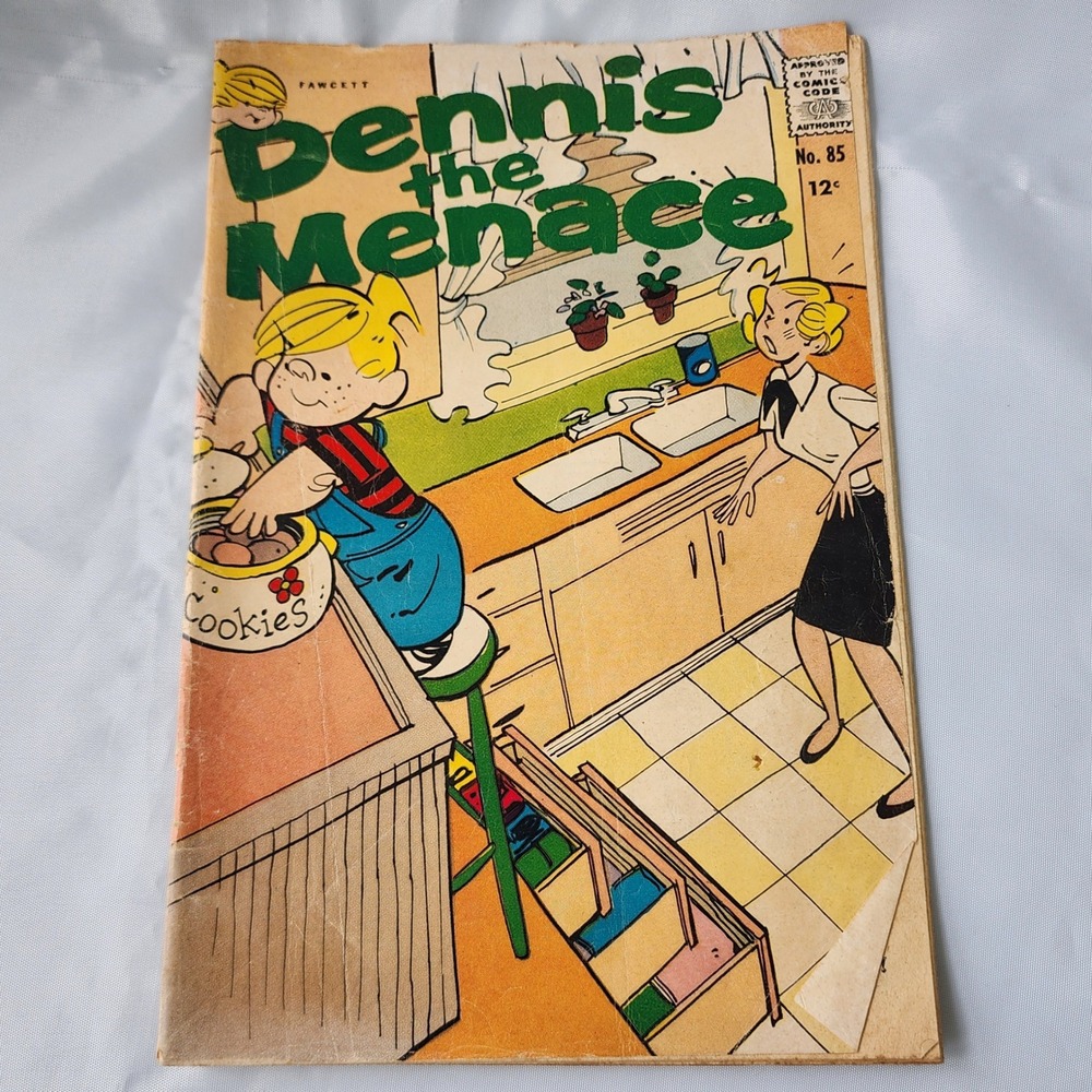Dennis the Menace Comic Book No. 85 Fawcett Silver Age Fn B&B Classic Art Comic